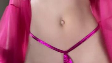 Christina Khalil Pink Micro Bikini Tease Onlyfans Video Leaked