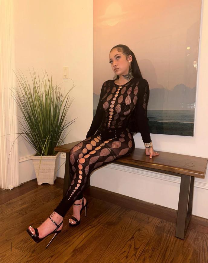 Bhad Bhabie Sexy See-Through Mesh Bodysuit Onlyfans Set Leaked