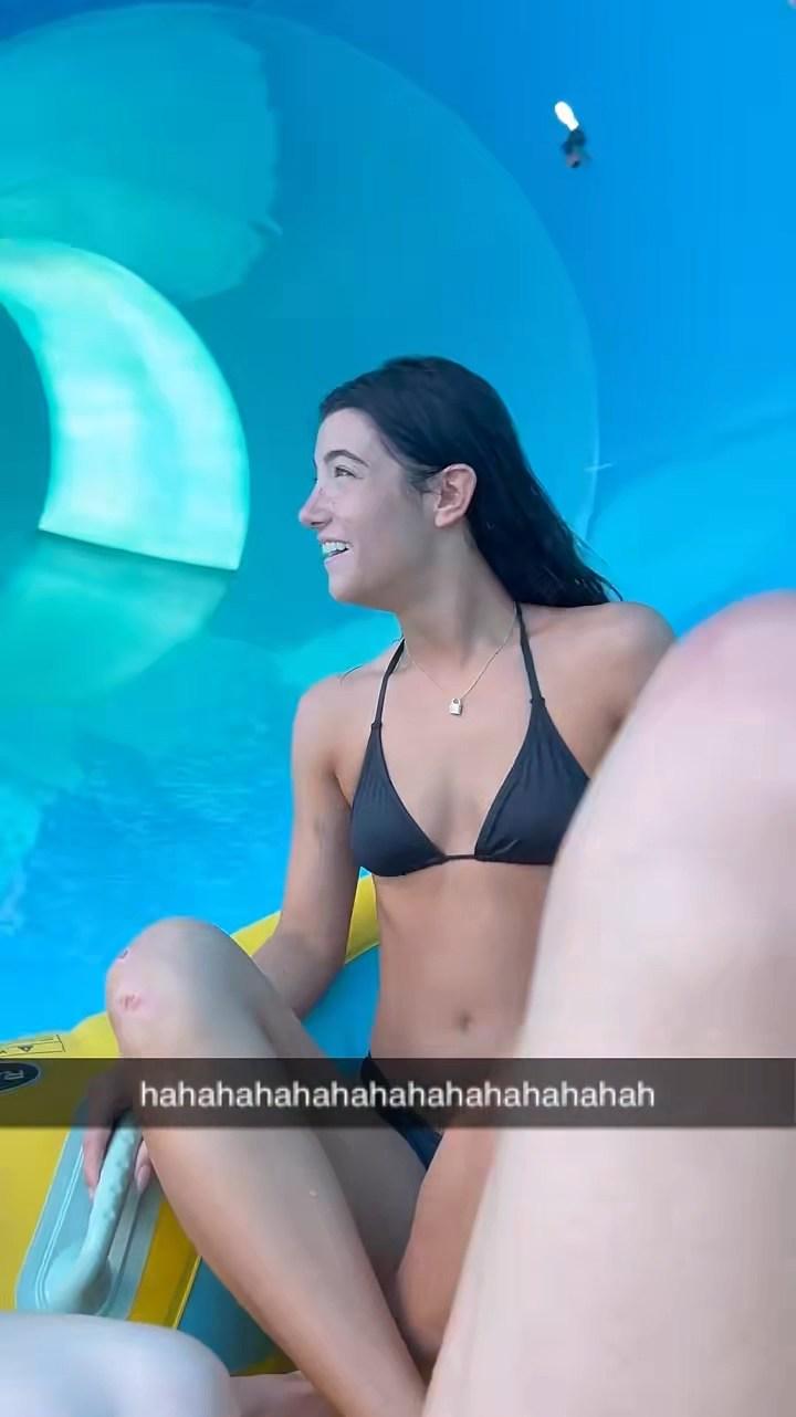 Charli D'Amelio Bikini Waterpark Video Leaked